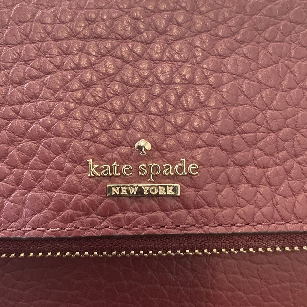 kate spade Burgundy Crossbody Bag with Gold Hardware - Picture 8 of 8